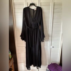 Showpo black maxi dress